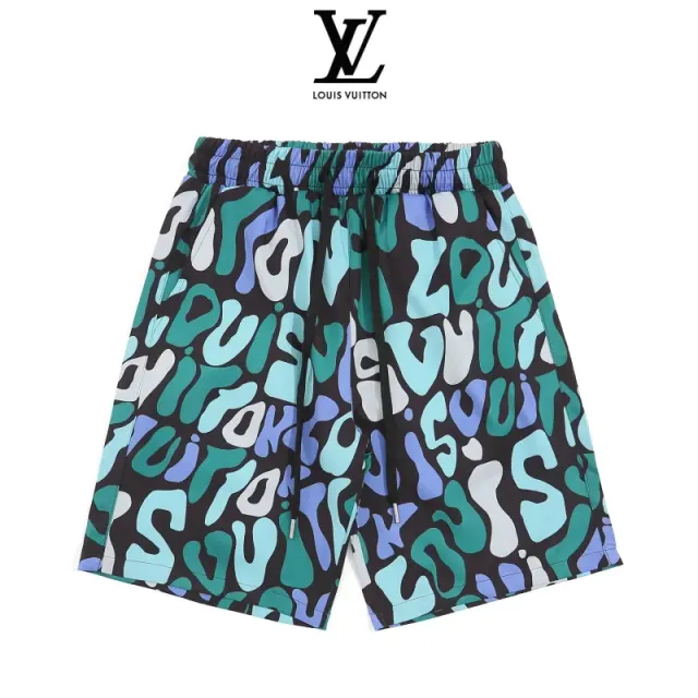 Louis Vuitton Printed Shorts Abstract Monogram