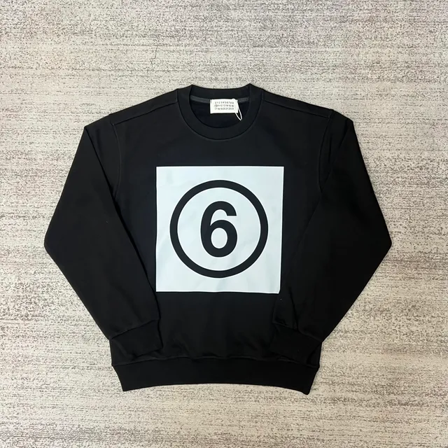 Maison Margiela Crewneck Sweatshirt Number 6 Logo
