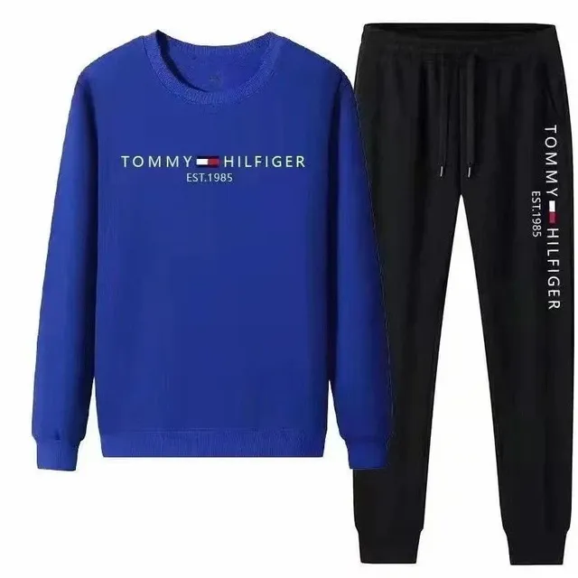 Tommy Hilfiger Crewneck Sweatshirt & Joggers Set Logo Print