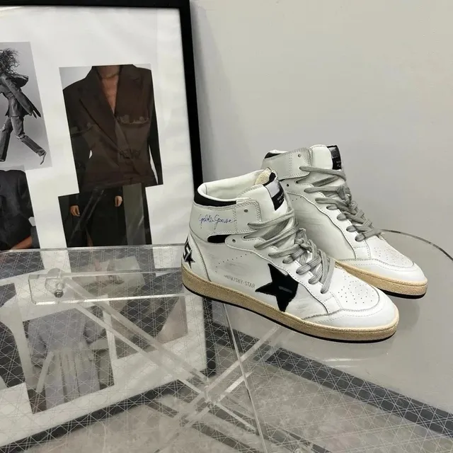 Golden Goose Superstar High Top with Black Star