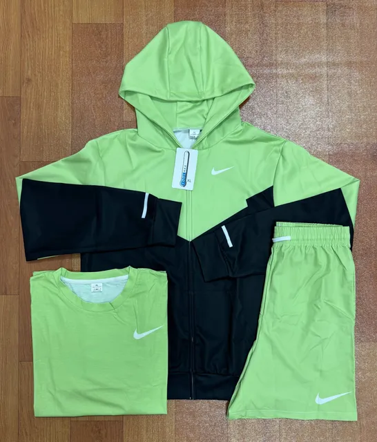 Nike Tech Fleece Set Lime Green/Black