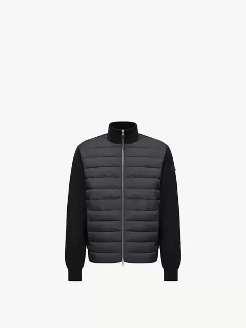 Moncler Quilted Jacket Contrast Sleeve