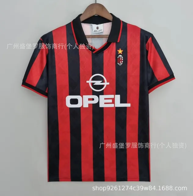 Adidas AC Milan Home Jersey 1993-94 Opel Sponsor