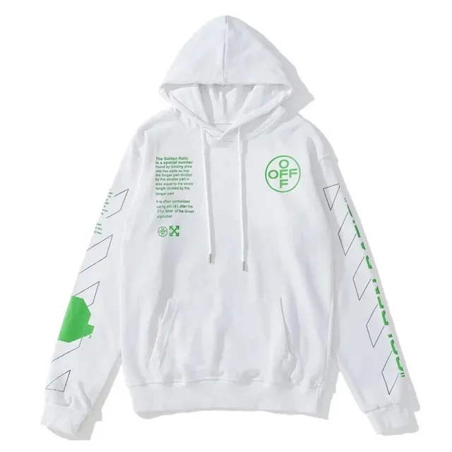Off-White Hoodie Industrial Text Print