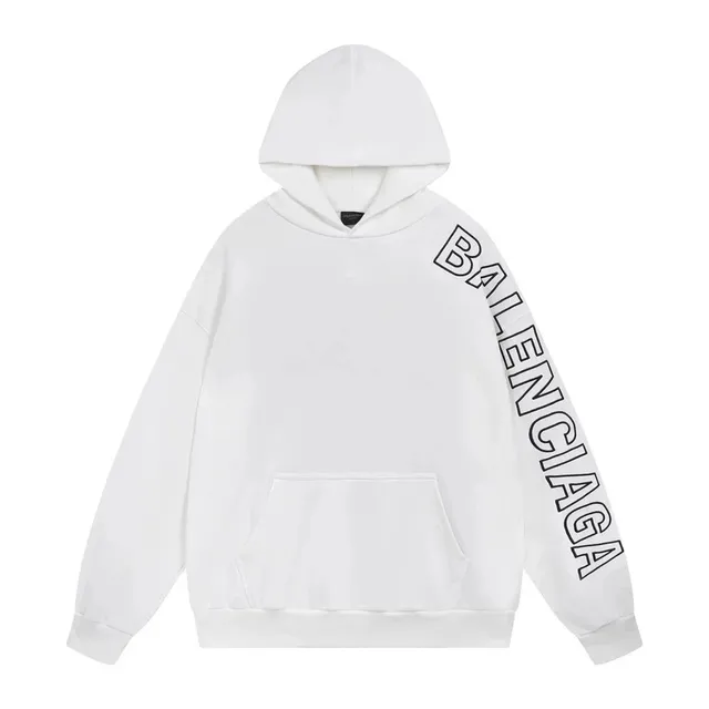 Balenciaga Oversized Hoodie Logo Sleeve