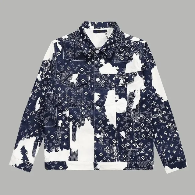 Louis Vuitton Denim Jacket Monogram Bandana Patchwork