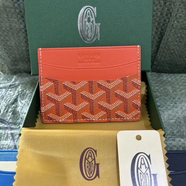 Goyard Card Holder Goyardine Canvas