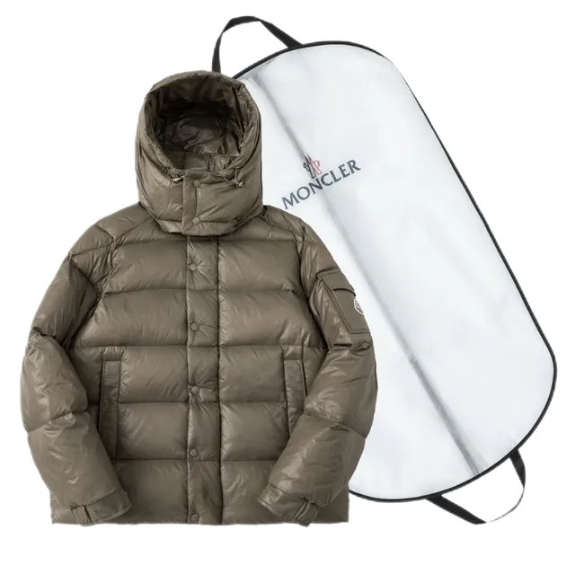 Moncler Puffer Jacket Olive Beige
