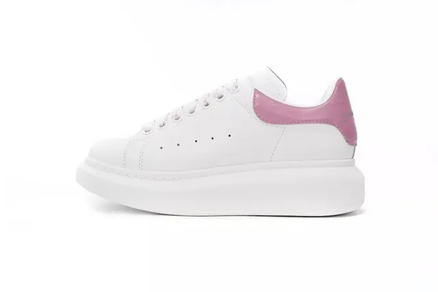 Alexander McQueen Oversized Sneaker White with Pink Heel Tab