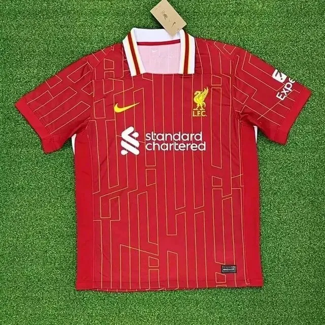 Nike Liverpool Home Jersey Geometric Line Print