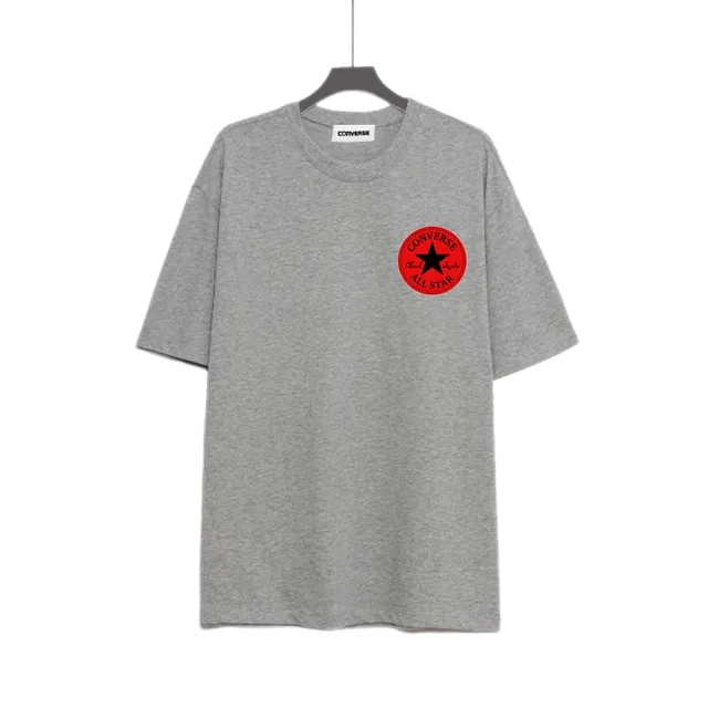 Converse Chuck Taylor All Star Tee Heather Grey with Red Logo