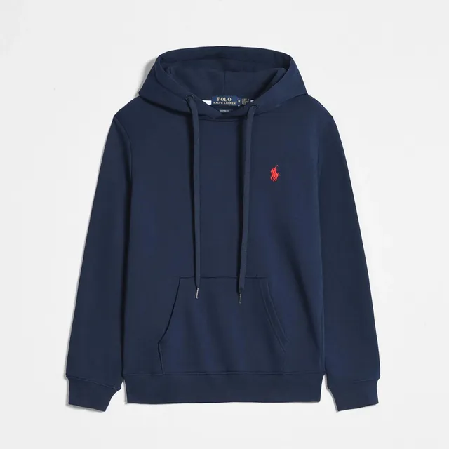 Hoodies navy blue (red logo)
