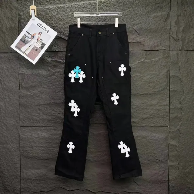 Chrome Hearts Cross-Embroidered Pant