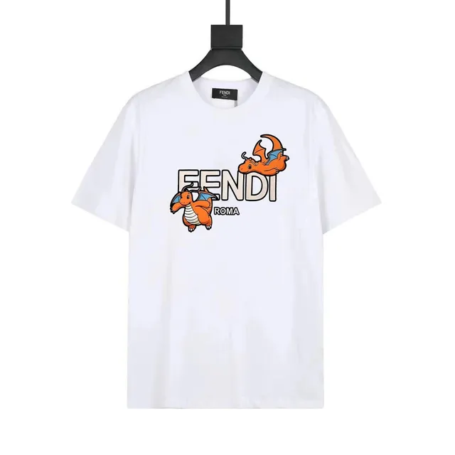 Fendi × Pokémon Graphic T-Shirt Charizard Print