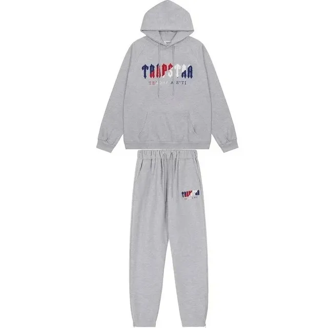 Corteiz Hoodie and Joggers Set Tri-Color Logo