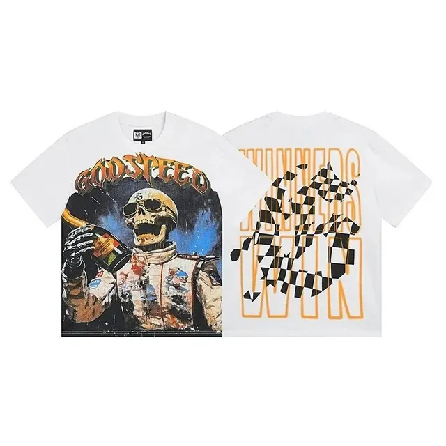 Corteiz Graphic Tee Godspeed Skull