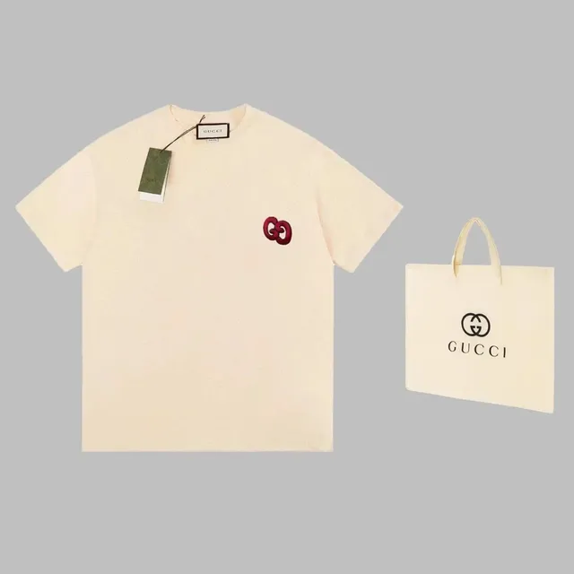 Gucci GG Logo T-Shirt Embroidered GG