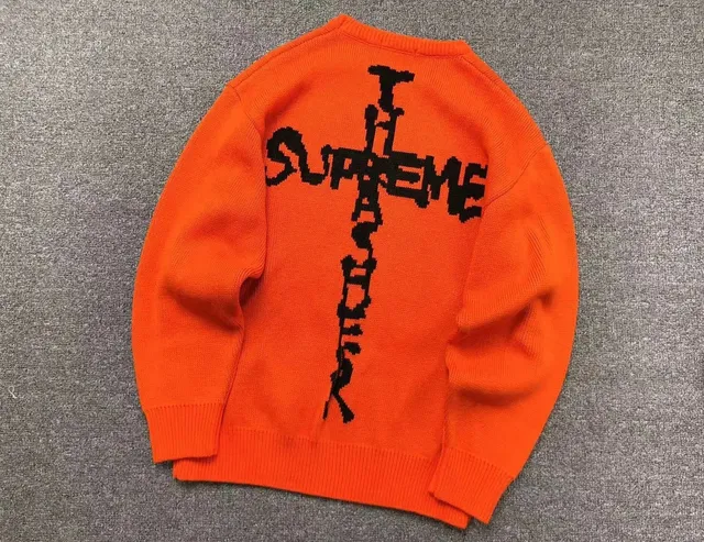 Supreme Knit Sweater Cross Logo