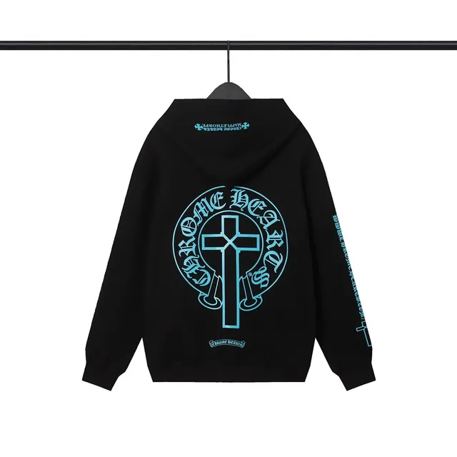Chrome Hearts Hooded Sweatshirt Cross Logo
