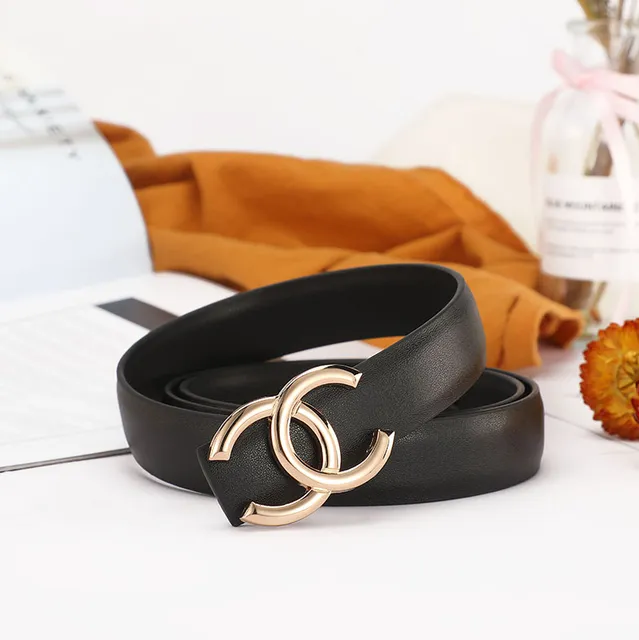 Chanel Double C Buckle Belt Gold Tone CC