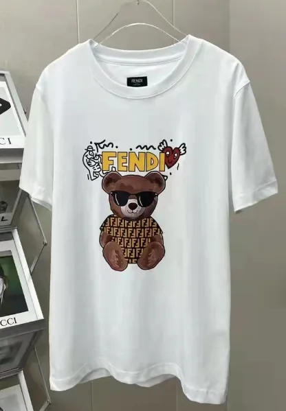 Fendi Graphic Tee Bear Print