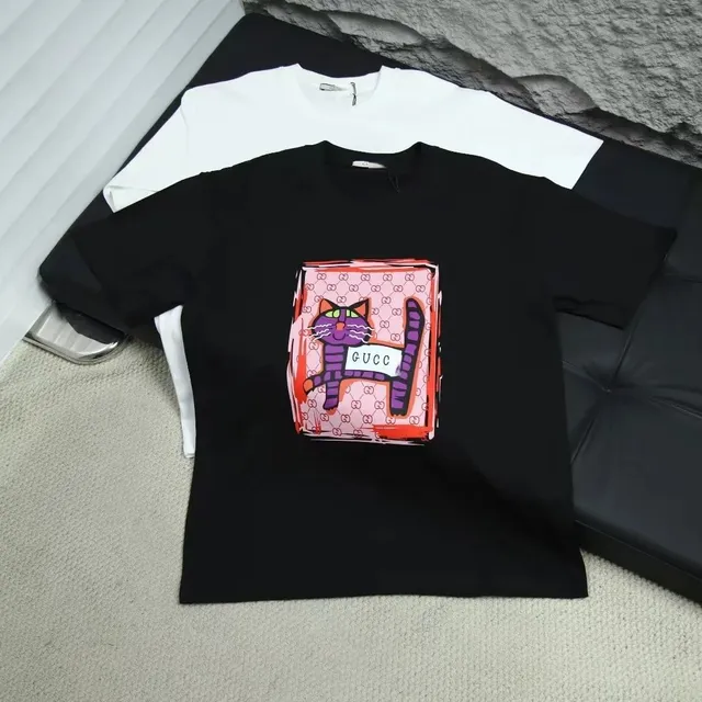 Gucci Graphic T-Shirt Cat Print