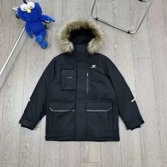 New Balance Parka Fur-Trimmed Hood