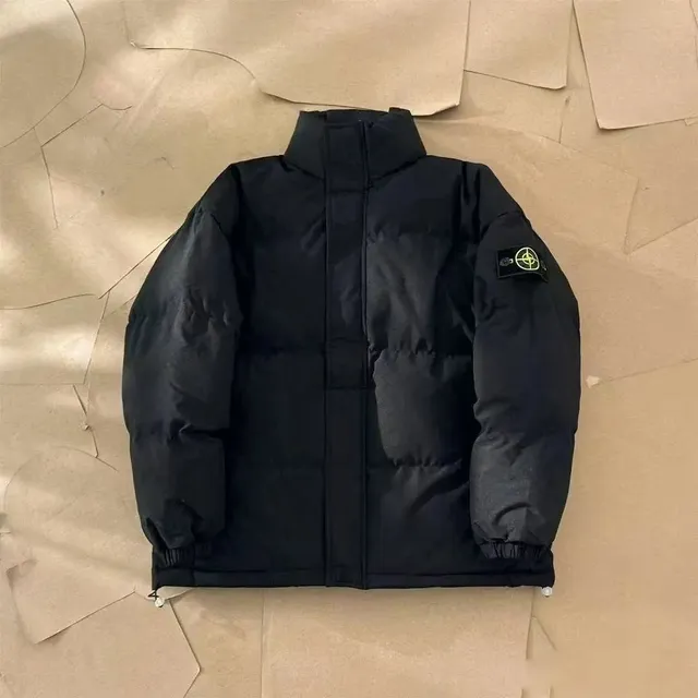 Stone Island Padded Jacket Black with Compass Patch