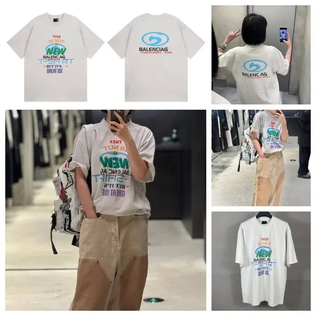 Graphic T-Shirt This Is Not New Balenciaga Print
