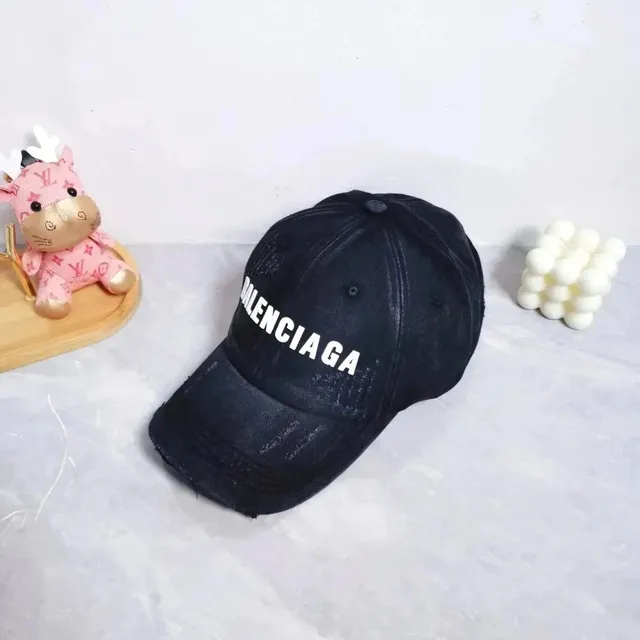 Balenciaga Baseball Cap Distressed Logo