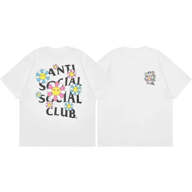 Anti Social Social Club Graphic Tee Flower Logo
