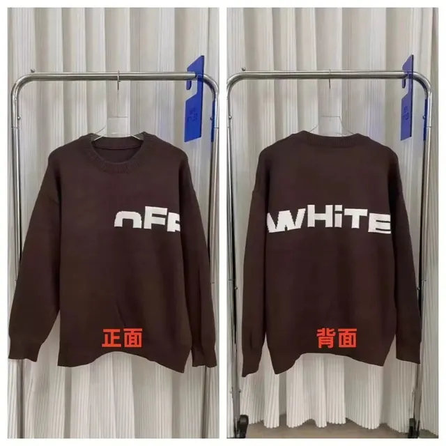 Knit Sweater Off-White Logo