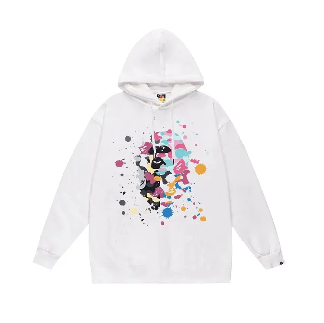 BAPE Shark Hoodie Paint Splatter