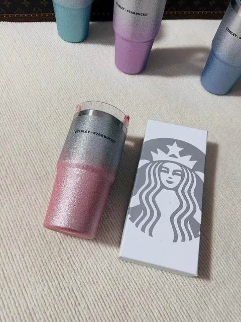 Starbucks × Stanley Tumbler Glitter Ombre