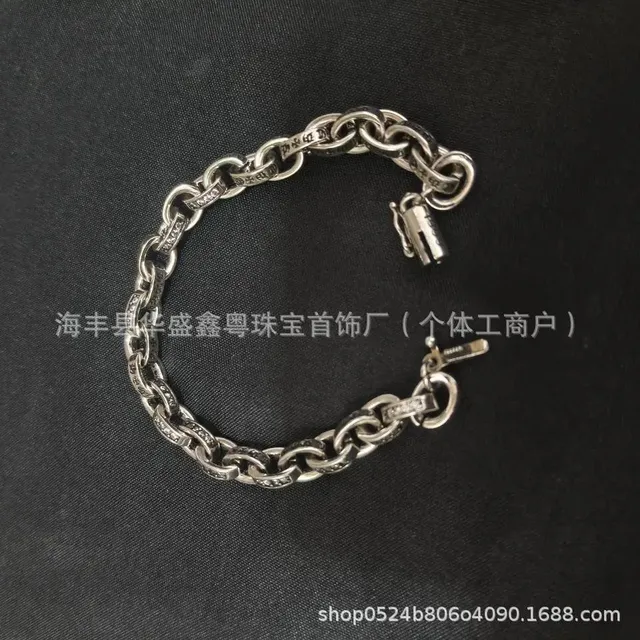 Chrome Hearts Chain Bracelet Crystal-Embellished