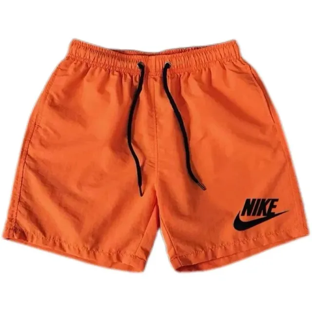 Nike Board Shorts Swoosh Logo Orange