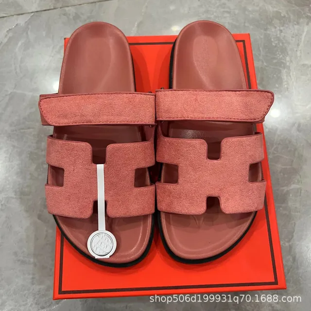 Hermès Oran Sandals Suede H-Strap