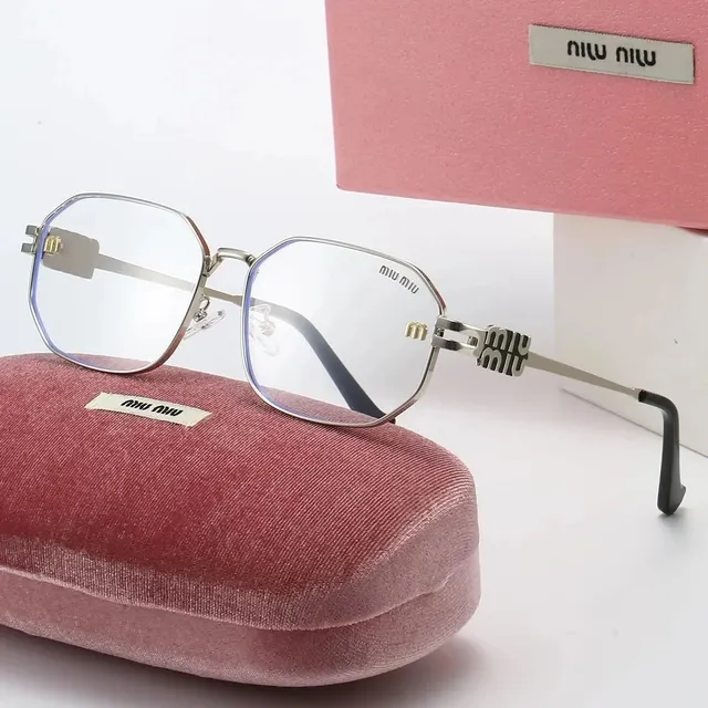 Miu Miu Eyeglasses Octagonal Metal Frame