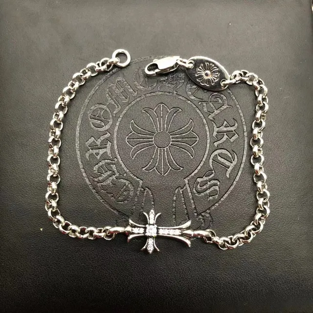 Chrome Hearts Cross Bracelet Diamond-Embellished