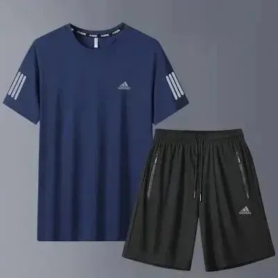 Adidas T-Shirt and Shorts Set Sport Performance