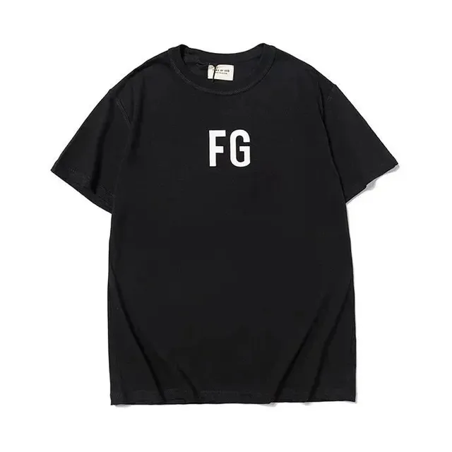 Fear of God FG Logo Tee Black with White FG Print
