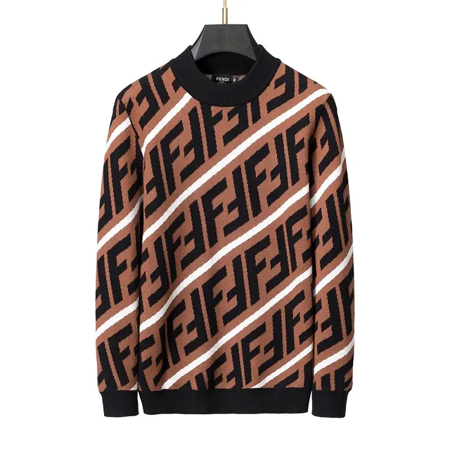 Fendi Knit Sweater FF Logo Stripe
