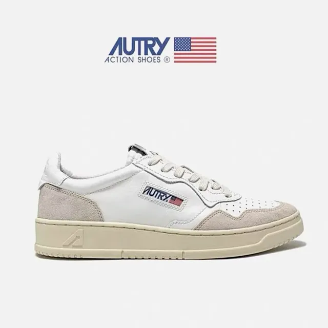 Autry Medalist Low White Beige