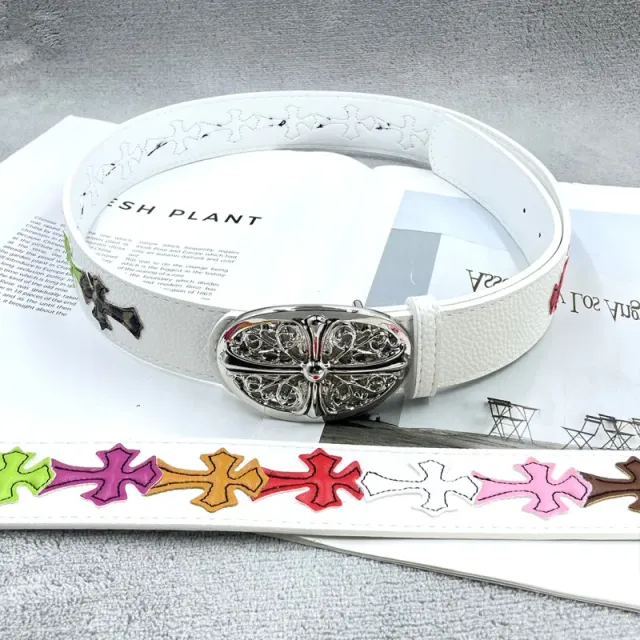 [15 colored crosses on white background, round cross] belt