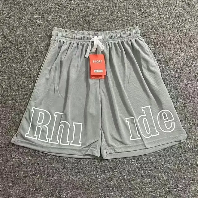 Rhude Logo Shorts Rhi Ide Outline