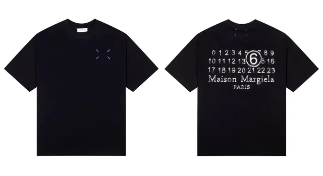 Maison Margiela Number 6 Tee Numeric Print