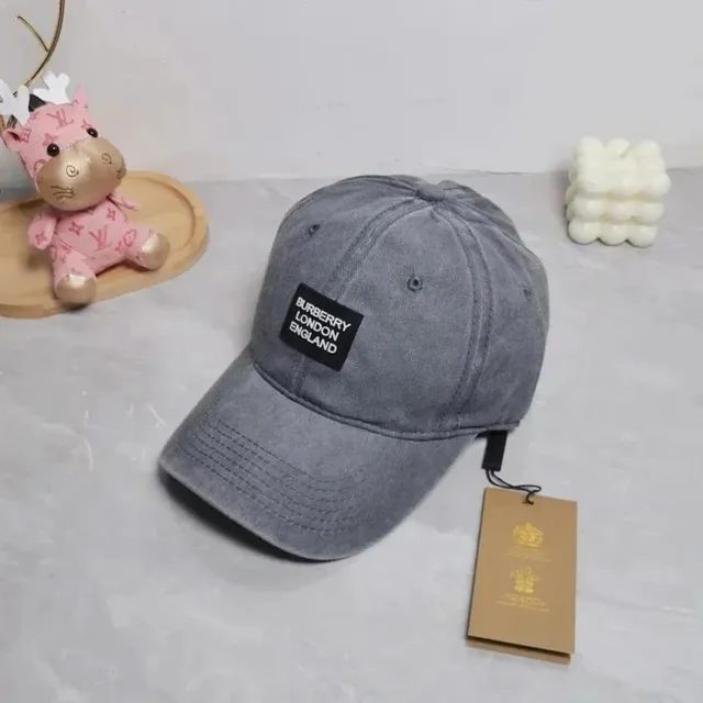 Burberry Baseball Cap Washed Cotton with Logo Patch