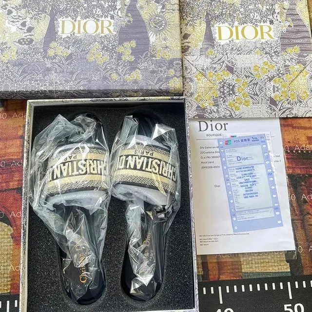 B22 Slide Christian Dior Logo Strap