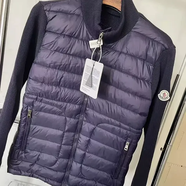 Moncler Quilted Vest Jacket Ribbed Sleeve