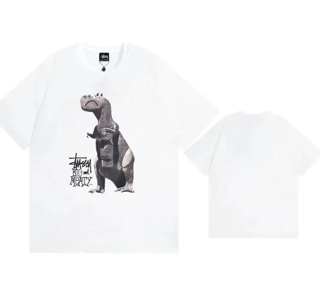 Stüssy T-Shirt Big and Meaty Dinosaur Print
